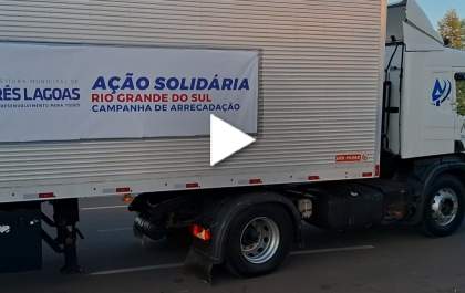 Carreta com doações ao RS já saiu de Três Lagoas