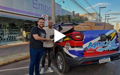 Lojas de Três Lagoas realizam doação de 268 pares de calçados ao RS