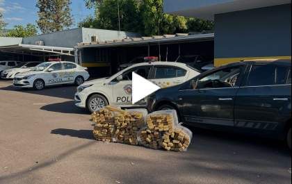 Polícia flagra adolescente conduzindo carro com mais de 200 quilos de maconha na Rondon