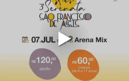 3ª Serenata de São Francisco de Assis promete churrasco e boa música em Três Lagoas