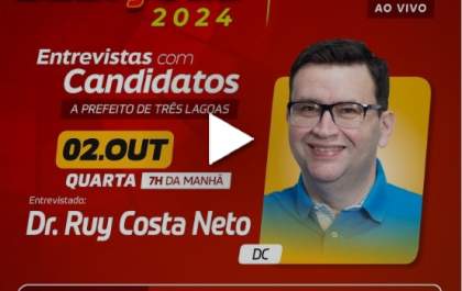 Dr. Ruy Costa responde a questões da população sobre suas propostas para Três Lagoas