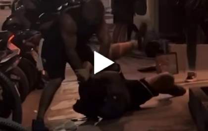 Homem é filmado agredindo outro na frente de academia em Araçatuba