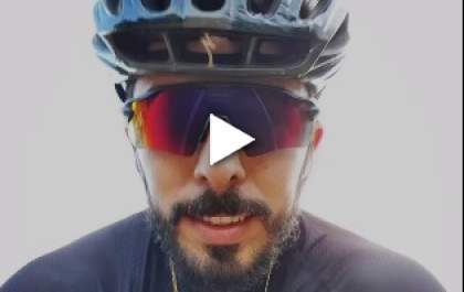Equipe de ciclismo faz homenagem ao amigo Bruno Freitas, que perdeu a vida em um acidente de trânsito