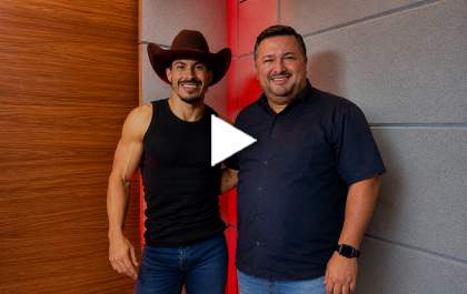 Edgard Júnior recebe o Mister Rodeio Mato Grosso do Sul 2026 Bruno Arão