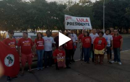 PT de Três Lagoas faz ato de lançamento da pré-candidatura de Lula à Presidência da República