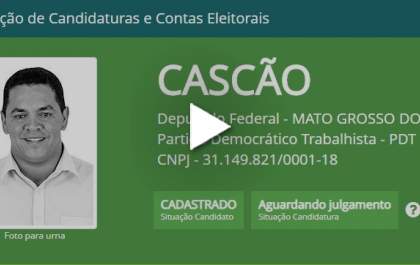 Vereador Cascão é destaque na imprensa estadual por estar entre os candidatos a deputado com nomes exóticos