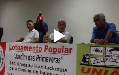 Após pressão, sem-teto têm a garantia de votação de projeto que cria loteamento