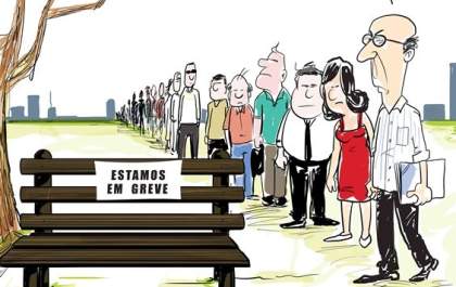 Charge do dia: Estamos em greve