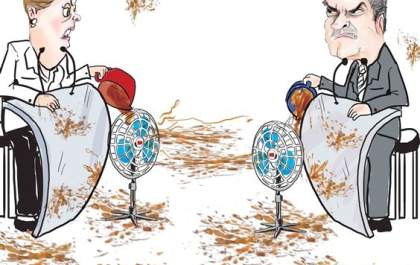 Charge do dia: Primeiro debate do 2° turno