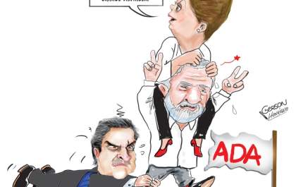 Charge do Dia: Não consigo ver o Aécio acho que ganhamos com grande vantagem