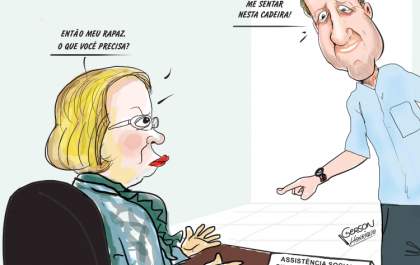 Confira a charge da edição do jornal Hojemais