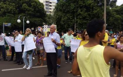 Manifestação contra Dilma em Andradina já acabou