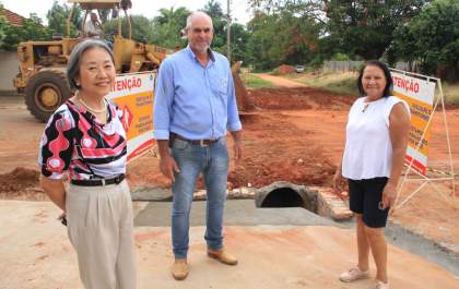 Tamiko acompanha ampliação de galeria pluvial em Planalto