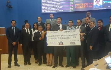 Câmara de Três Lagoas destina R$ 650 mil para a Polícia Militar