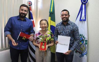 Tamiko recebe diretor de empresa que representa o Brasil na África