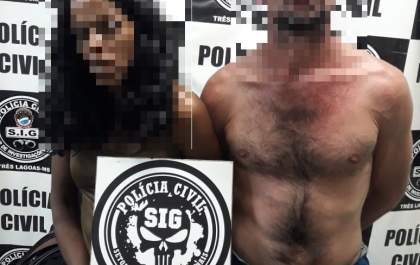 Casal é preso em flagrante após furtar loja de roupas na região central