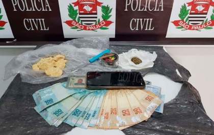 Polícia Civil em Andradina flagra dupla por tráfico e consumo de entorpecentes