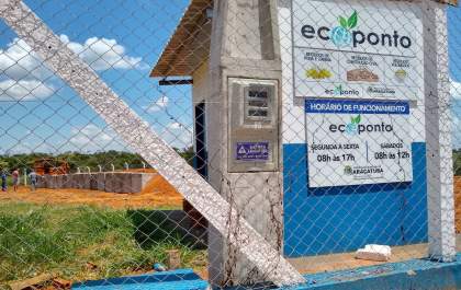 Prestes a ser inaugurado, ecoponto sofre ato de vandalismo