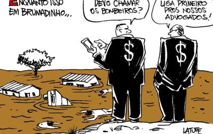Charges repercutem o rompimento da barragem em Brumadinho