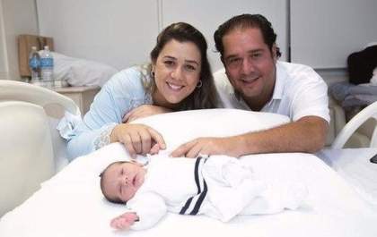 Famílias Prata Cunha e Settani curtem a nova membro da família