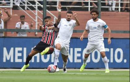 No primeiro grande teste, Santos derrota o São Paulo com sobras