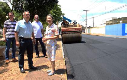 Tamiko acompanha início de investimento histórico de R$ 2 milhões em recapeamento