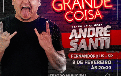 André Santi se apresenta neste sábado em Fernandópolis