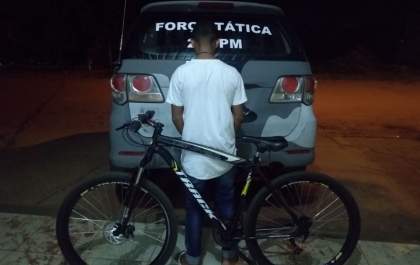 Jovem é preso em flagrante após roubar uma bicicleta&nbsp;