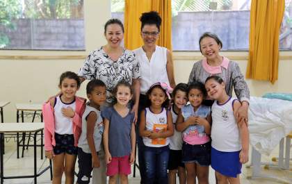 Tamiko acompanha primeiro dia de aula da rede municipal