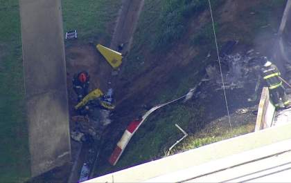 Queda de helicóptero mata duas pessoas em São Paulo
