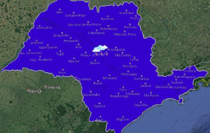 Meteorologia prevê até 100 milímetros de chuva até sexta-feira na região