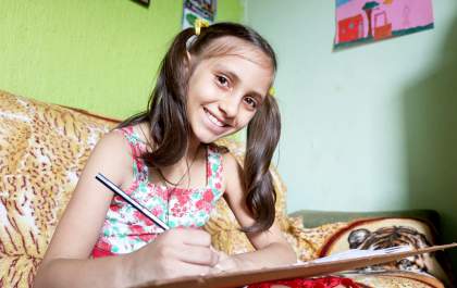 Estudante de 9 anos é a integrante mais jovem do Grupo Experimental da AAL
