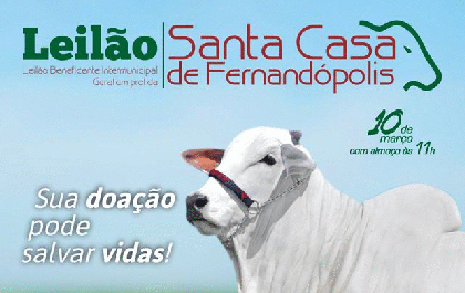 Santa Casa de Fernandópolis realizará Leilão Beneficente dia 10