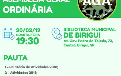 AGA de Birigui elege nova diretoria em assembleia nesta quarta