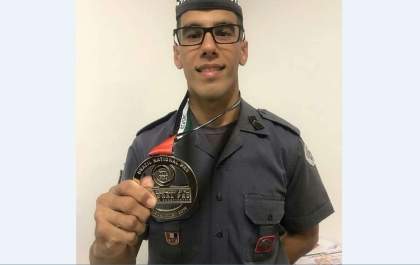PM da Banda Regimental é vice-campeão de Jiu-Jitsu