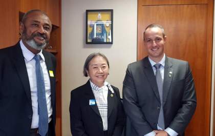 Tamiko visita parlamentares em busca de emendas