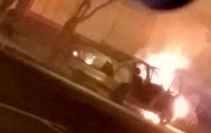 Sinistro. Vectra pega fogo no Centro