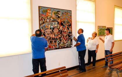 Quadro “Parque de Diversões” volta a ser exposto no Museu do Sol