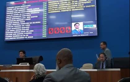 Vereadores votam e rejeitam pedido de afastamento de Guerreiro
