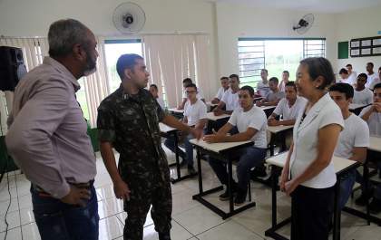 Tamiko recepciona turma de 2019 do Tiro de Guerra do Governo de Andradina