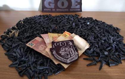 GOE apreende quase R$ 11 mil em cocaína no Água Branca