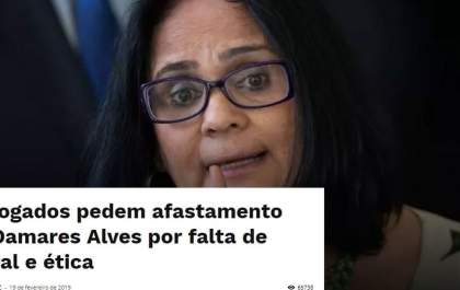 Advogados põem Ministra na mira&nbsp;