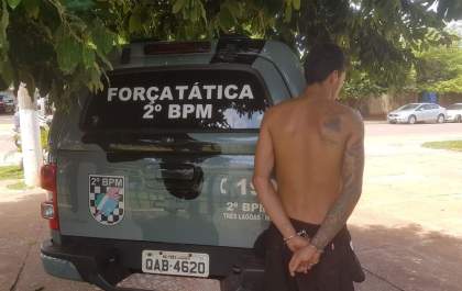 Jovem é preso por tráfico após denúncia no Jardim das Orquídeas
