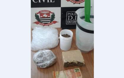 Dise prende 1 e apreende meio tijolo de maconha no Beatriz