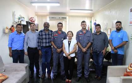 Tamiko recebe visita do novo comandante do Corpo de Bombeiros