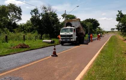 Acesso de Paranápolis passa por manutenção