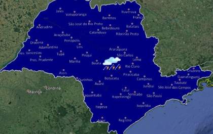 Final de semana pode ter chuva na região