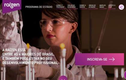 Raízen oferece vagas de estágio na região&nbsp;