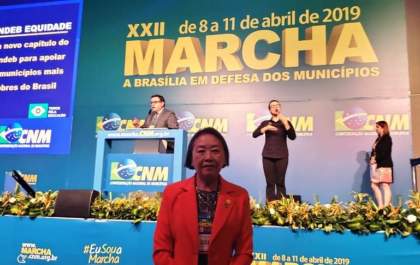 Tamiko participa da Marcha em Defesa dos Municípios em Brasília