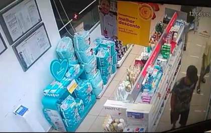 Em TL, assalto a mão armada assusta funcionários de uma farmácia